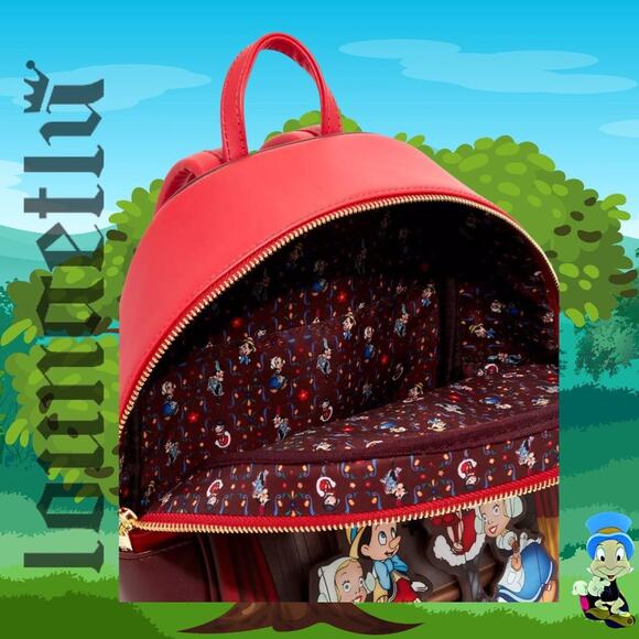 NWT Loungefly Disney Pinocchio Marionette Mini Backpack main image 7
